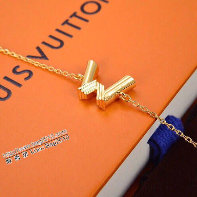 Louis Vuitton新款飾品 路易威登字母W手鏈 LV簡約字母金色可調節手鏈  zglv2216